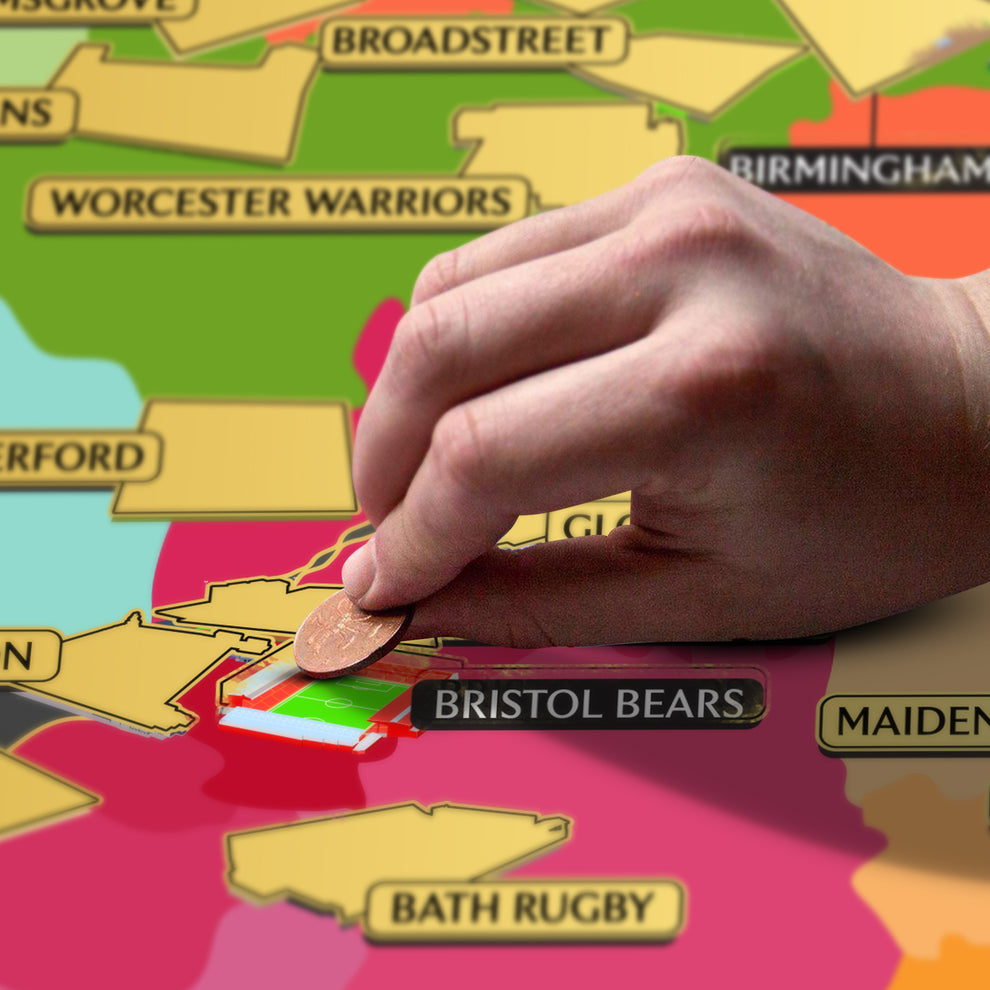 English Rugby Union Map – Football Stadium Maps