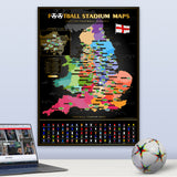 England Fußballstadion Rubbelkarte