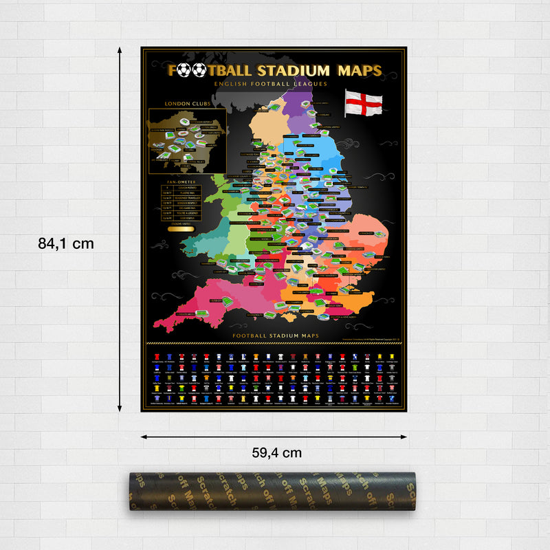 England Fußballstadion Rubbelkarte