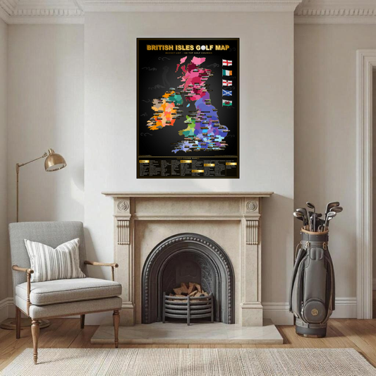 British Isles Golf Map