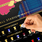 Schottland Fußballstadion Rubbelkarte