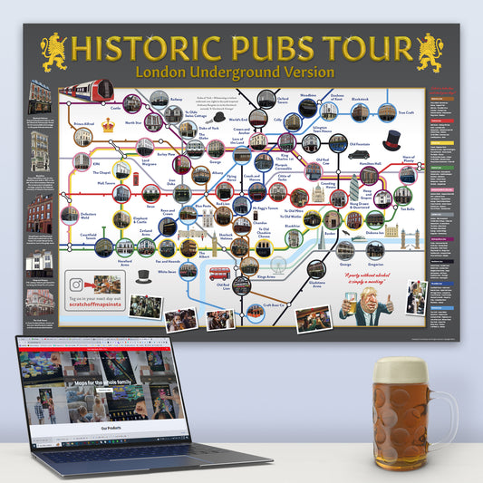 Historic London Pub Map