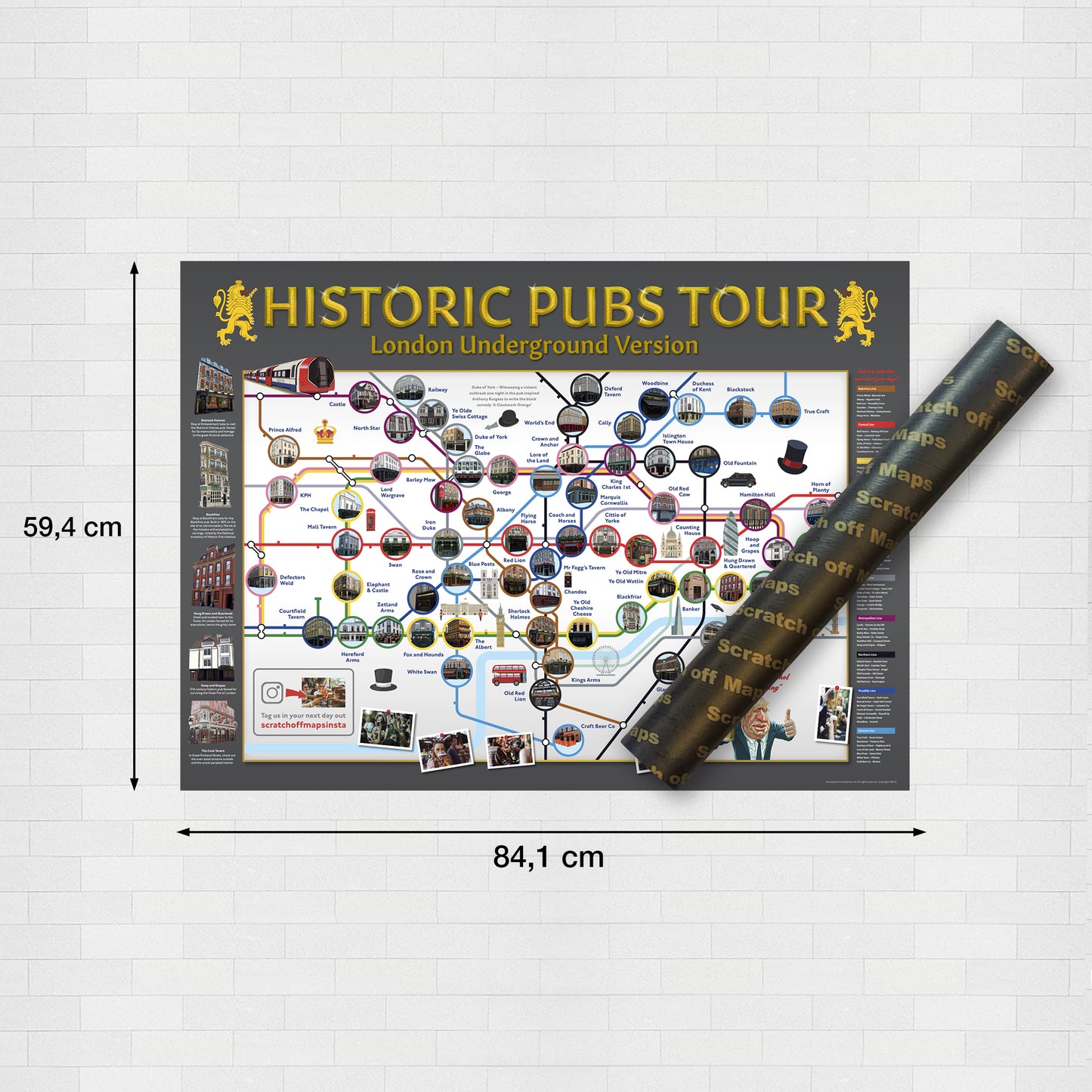 Historic London Pub Map