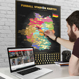 Deutschland Fußballstadion Rubbelkarte