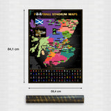 Scotland Football Stadium Scratch-Off Map