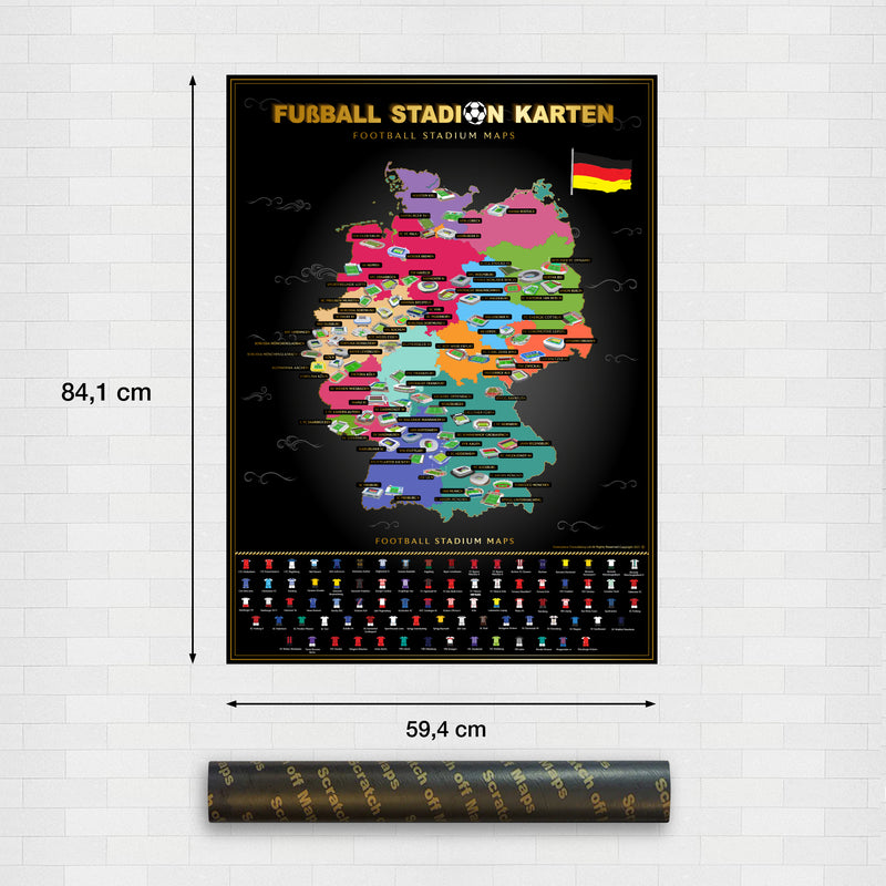 Deutschland Fußballstadion Rubbelkarte