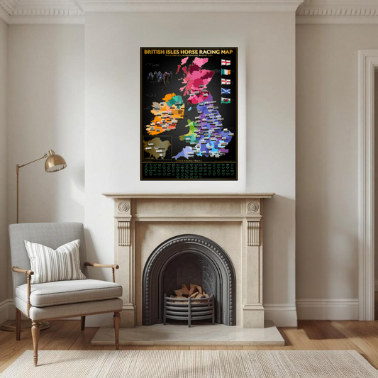 British Isles Horse Racing Map