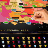 England Football Stadium Scratch-Off Map